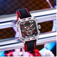 Fully Automatic Mechanical Watch New Concept Full -transparent Diamond Waterproof Strong Luminous Fashion Trend Men's Watch
